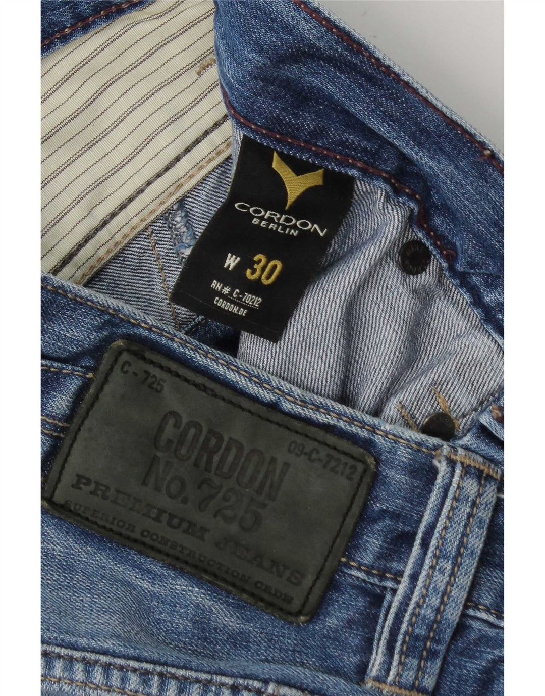 Męskie spodenki jeansowe cargo w stylu vintage W30 Średnioniebieskie bawełniane