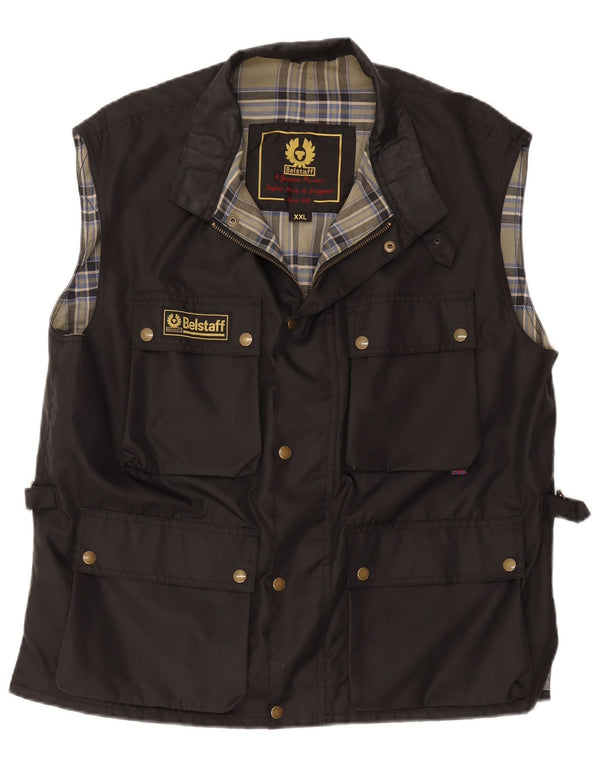 Męska kamizelka narzędziowa Belstaff UK 44 2XL Czarny nylon