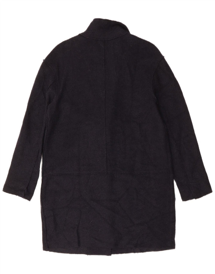 Damski płaszcz oversize ZARA UK 10, mały, granatowy, wełniany