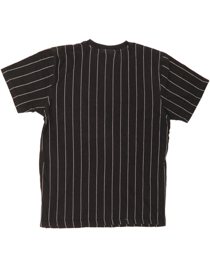 FILA Mens Graphic T-Shirt Top Medium Black Striped Cotton Vintage Fila and Second-Hand Fila from Messina Hembry 