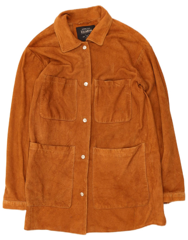 Damska kurtka zamszowa Pull & Bear UK 10, mała, beżowa