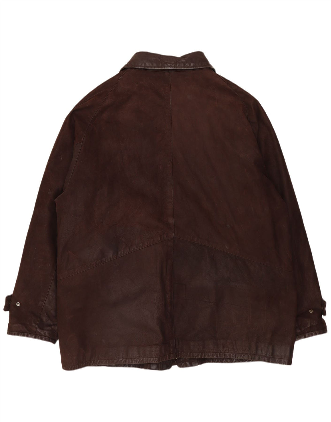 Męska kurtka skórzana VINTAGE UK 42 XL Brązowa skóra