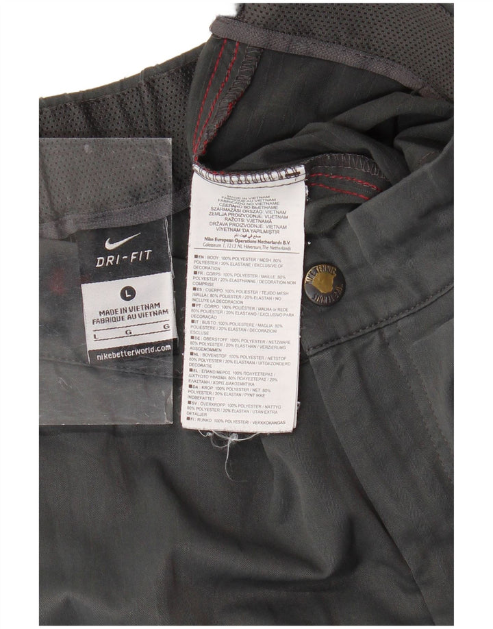 Męskie spodenki sportowe NIKE Dri Fit, duże, szare, z poliestru