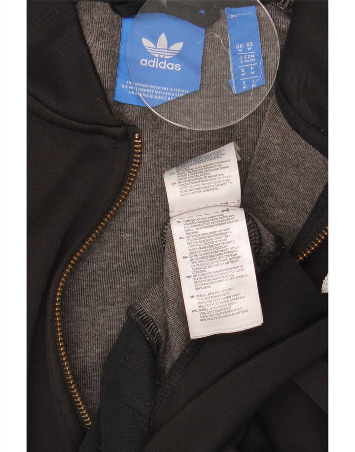 Damska bluza dresowa Adidas UK 14 Średni czarny poliester
