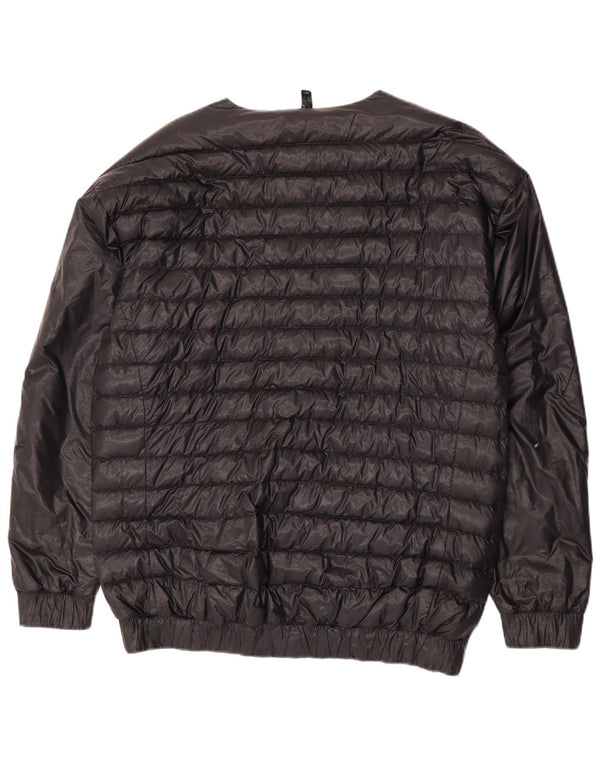 Męska wyściełana kurtka Adidas UK 38 Średni czarny nylon