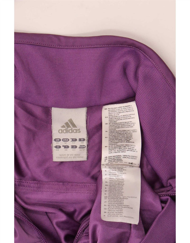 Damska bluza dresowa Adidas UK 14 Średni fioletowy poliester