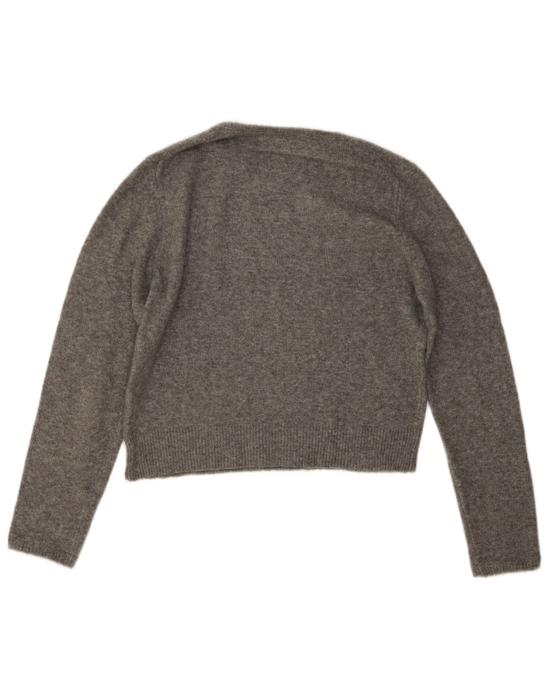 Sweter damski Zara z okrągłym dekoltem, UK 14, średni szary