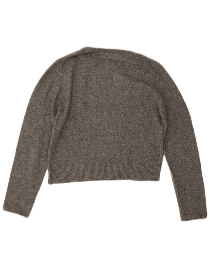 Sweter damski Zara z okrągłym dekoltem, UK 14, średni szary