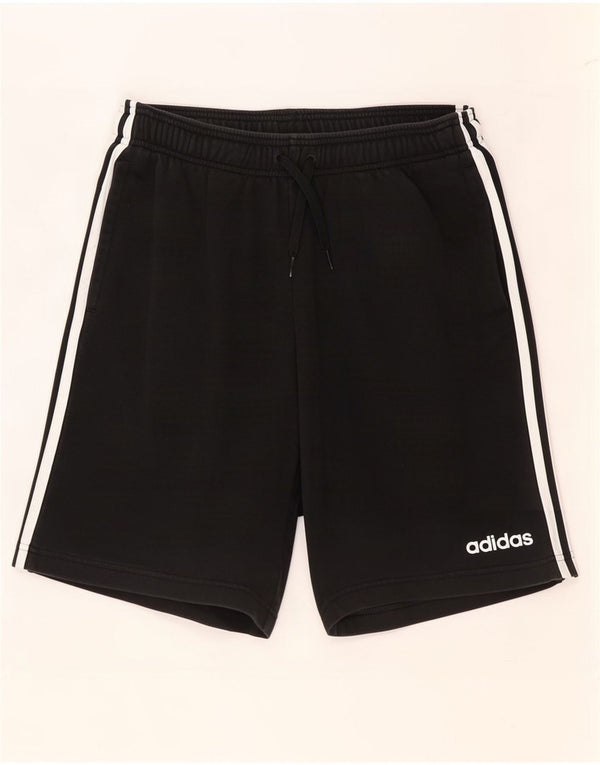 Męskie spodenki sportowe Adidas, średnie czarne, bawełniane