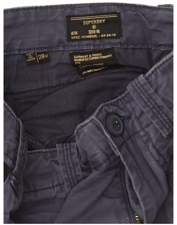 Męskie spodenki cargo Superdry W28, małe, granatowe