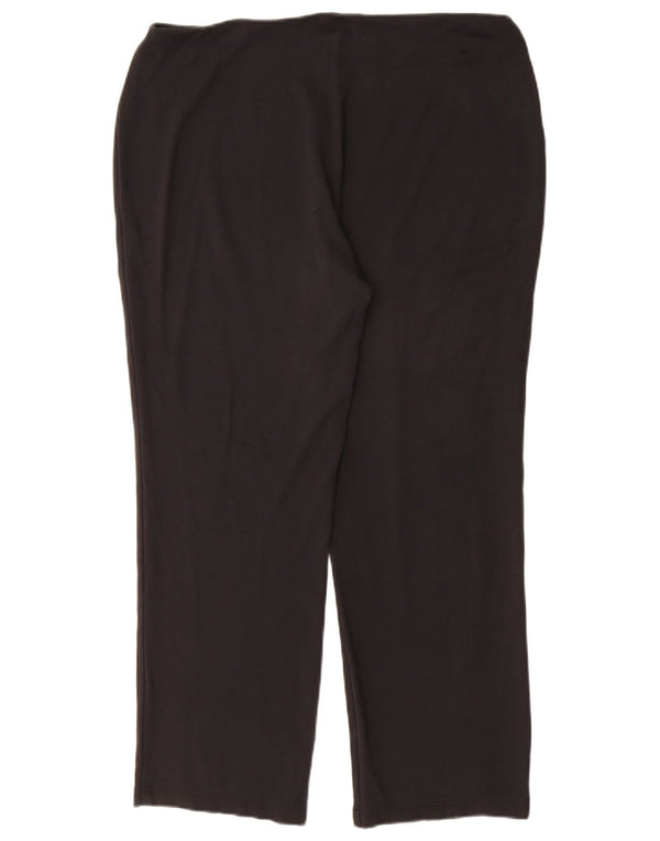 Marks & Spencer Damskie proste spodnie codzienne UK 16 duże W34 L28 czarne
