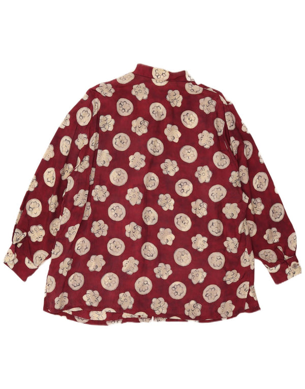 Koszula damska Sommermann UK 20 2XL Burgundowo-kwiatowa