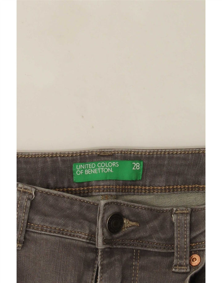 Damskie jeansy Skinny Bootcut Benetton W28 L33 szare