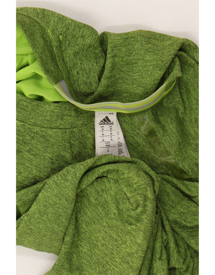 Adidas Męski T-shirt Top Średni Zielony Nakrapiany Poliester