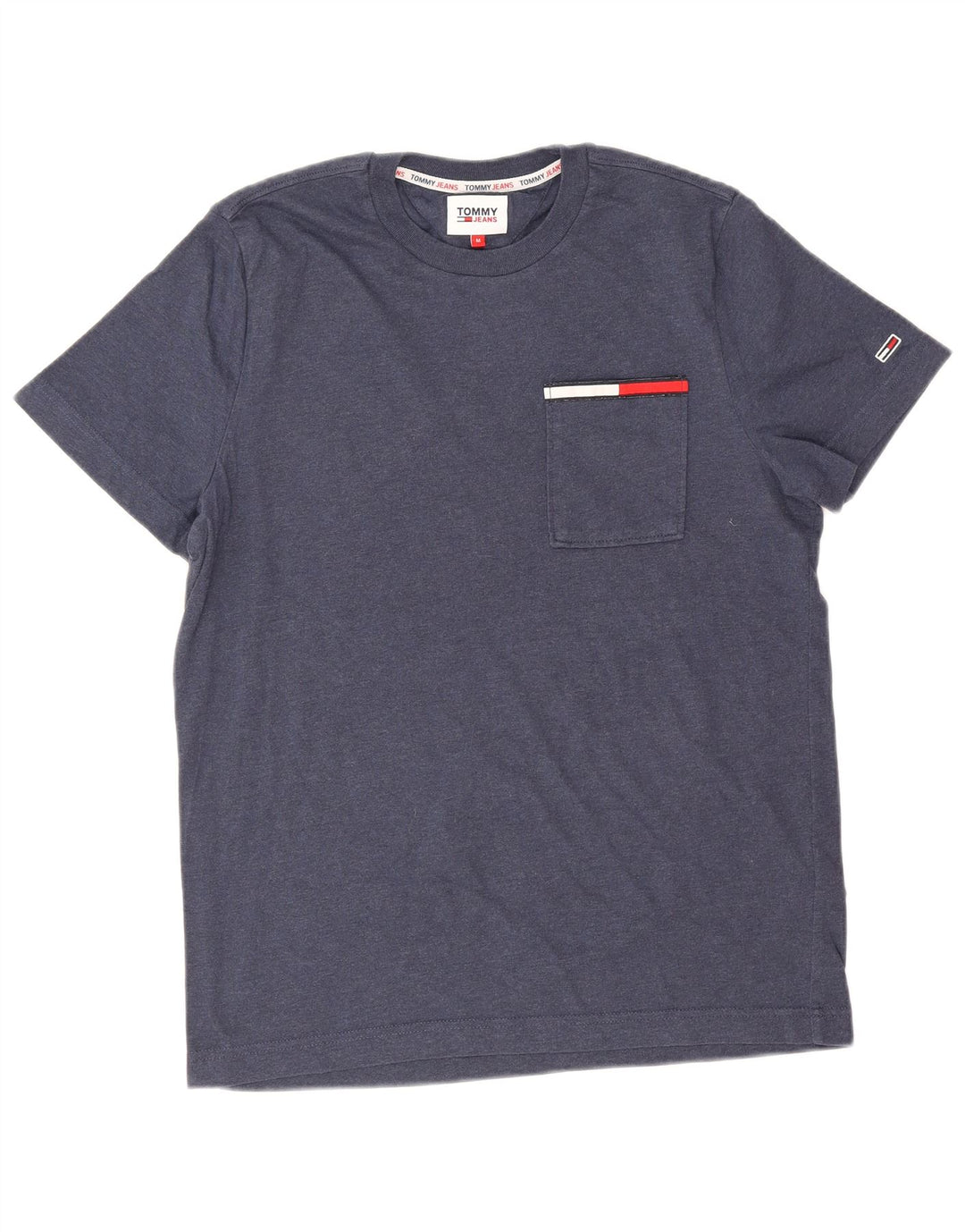 T-shirt męski Tommy Hilfiger Top, średni, granatowy, bawełniany