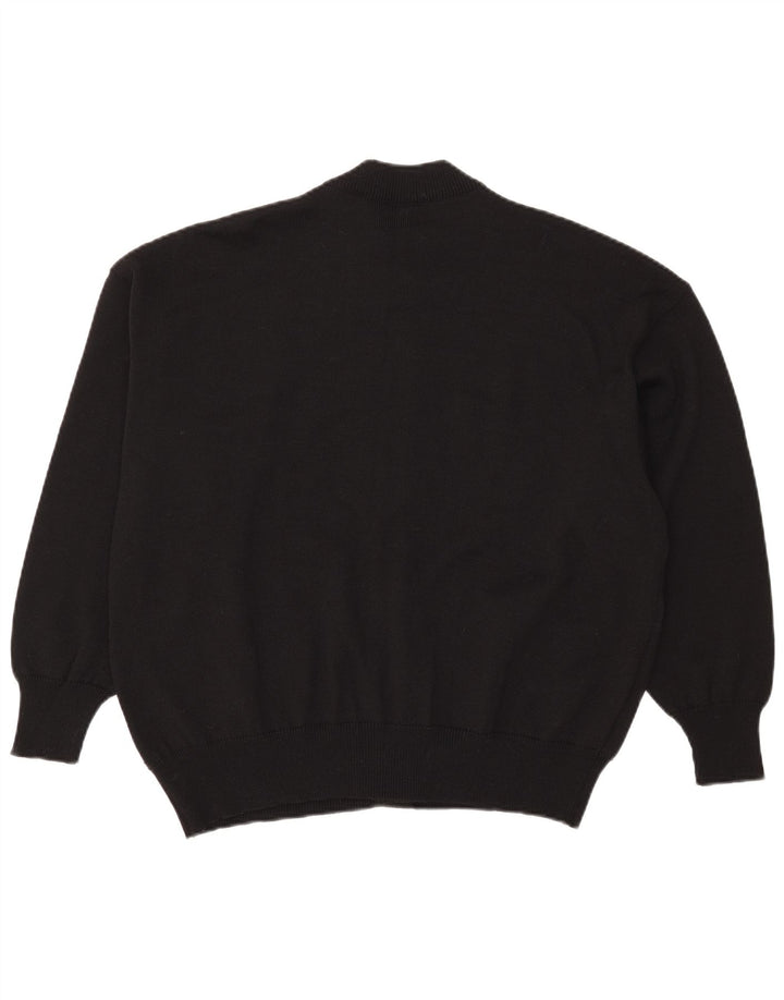 Strickmoden damski sweter rozpinany EU 50 2XL czarny poliakryl