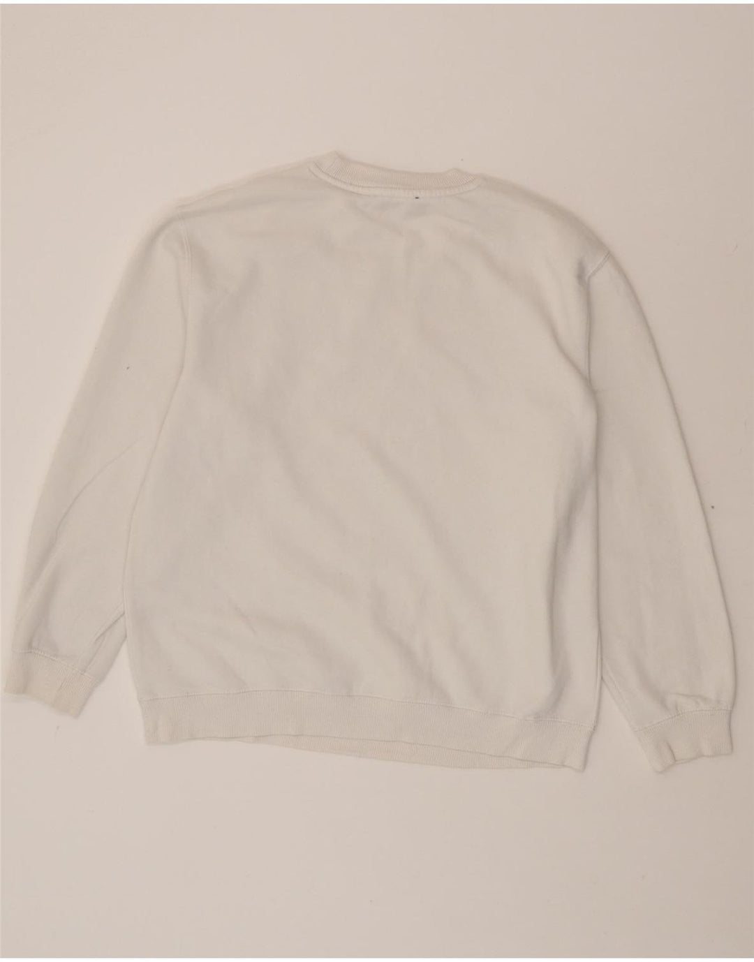 ZARA Womens Sweatshirt Jumper UK 16 Large White Cotton Vintage Zara and Second-Hand Zara from Messina Hembry 