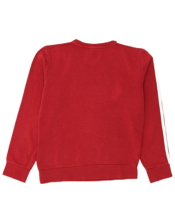 Damska bluza Adidas Loose Fit Sweter UK 8/10 Small Red Cotton Sports