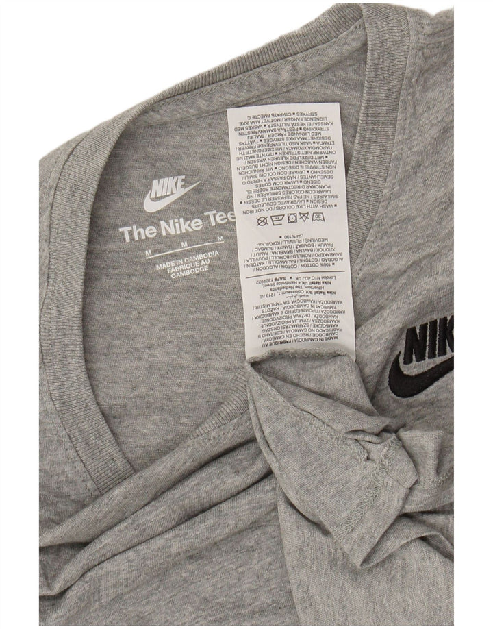 T-shirt damski NIKE Top UK 14 Średnioszary, bawełniany nakrapiany