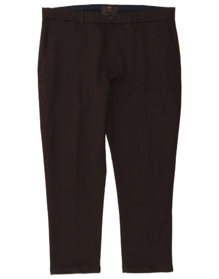 Marks & Spencer Męskie spodnie Chino W38 L29 Szare bawełniane