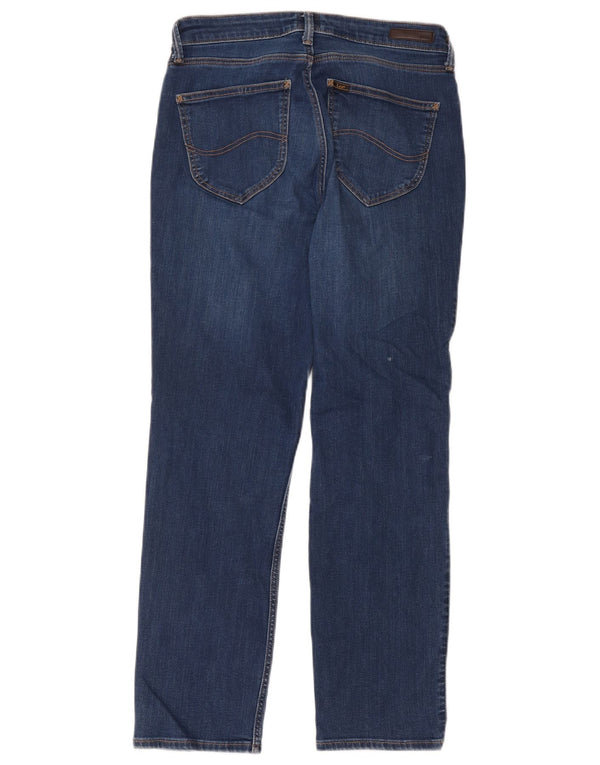 Damskie jeansy Lee Marion Straight W31 L31 Niebieskie bawełniane