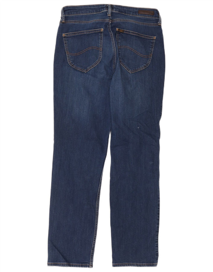Damskie jeansy Lee Marion Straight W31 L31 Niebieskie bawełniane