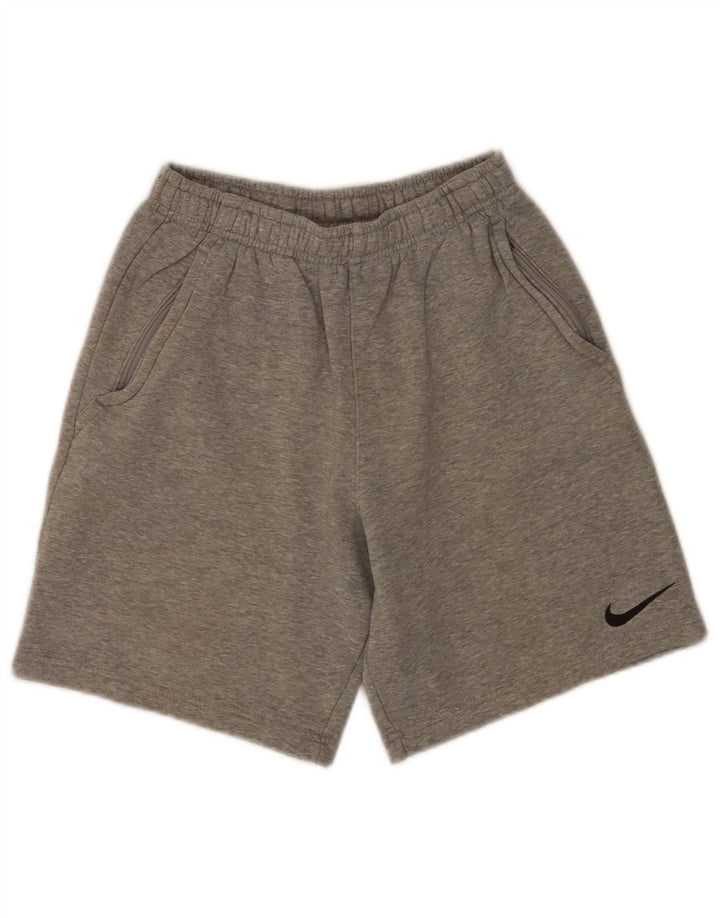 Chłopięce spodenki sportowe Nike w wieku 12-13 lat, duże, szare, bawełniane