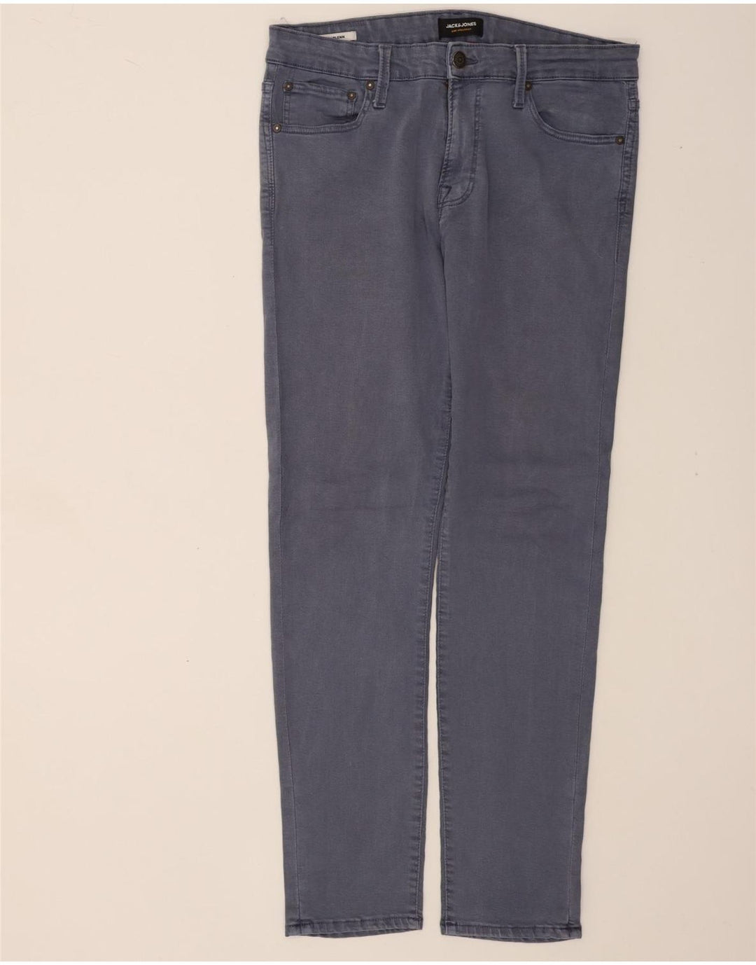 JACK & JONES Mens GLENN Slim Jeans W32 L34 Blue Cotton Vintage Jack & Jones and Second-Hand Jack & Jones from Messina Hembry 