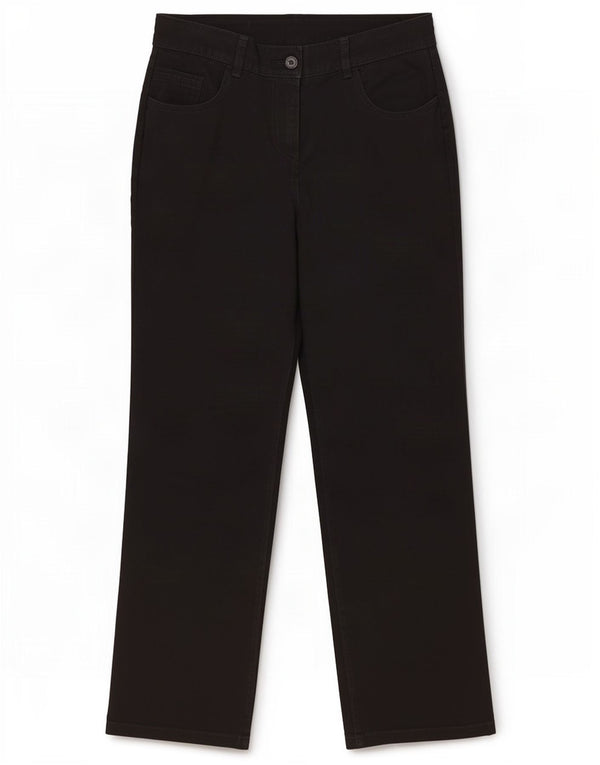 Marks & Spencer Damskie proste spodnie codzienne UK 12 Medium W30 L29 Czarne