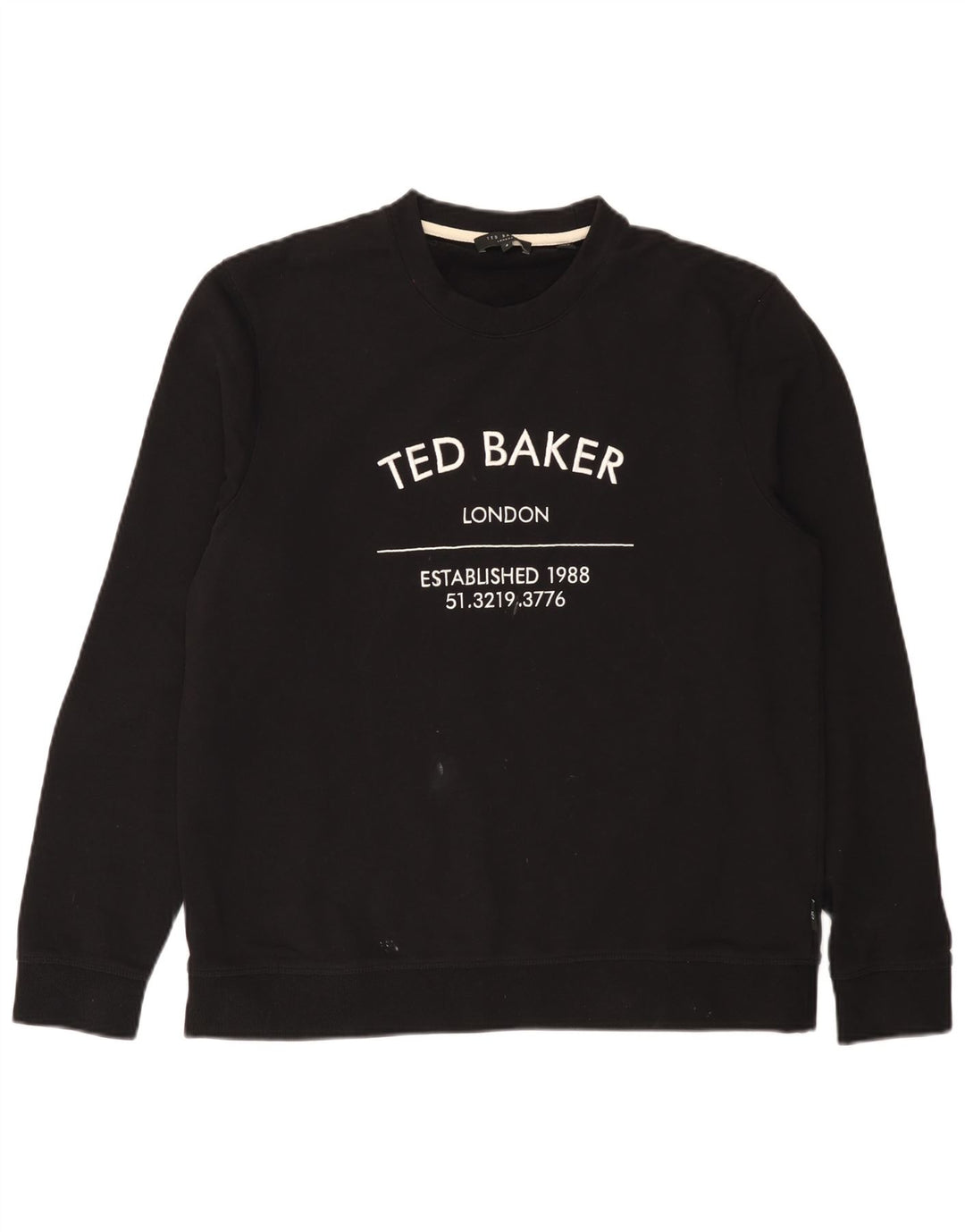 Męska bluza z grafiką Ted Baker, rozmiar 4, duża, czarna, bawełniana