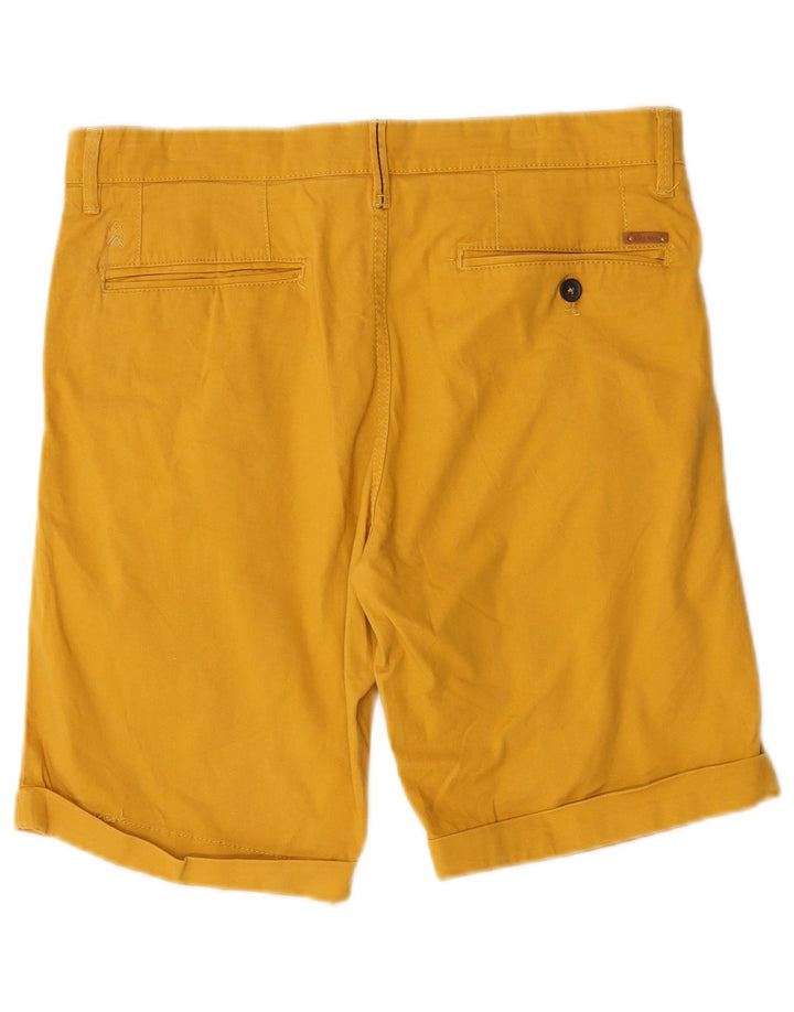 Męskie spodenki chino Zara EU 38 Small W30 Żółta bawełna