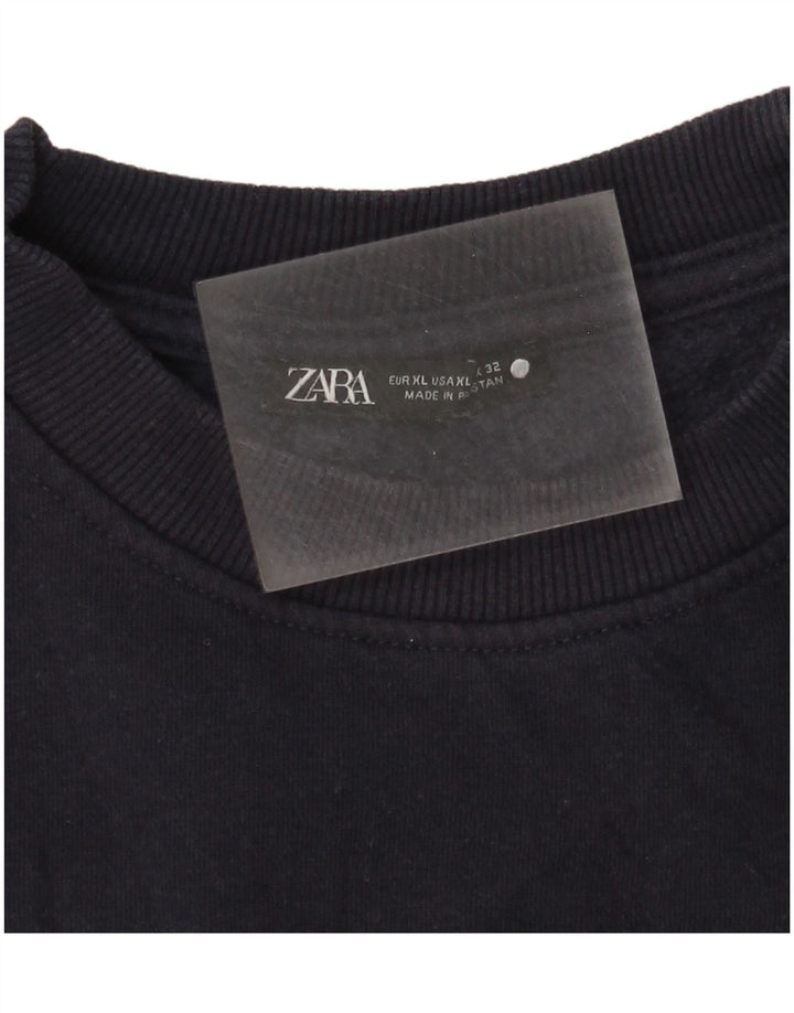 Sweter męski Zara XL granatowy