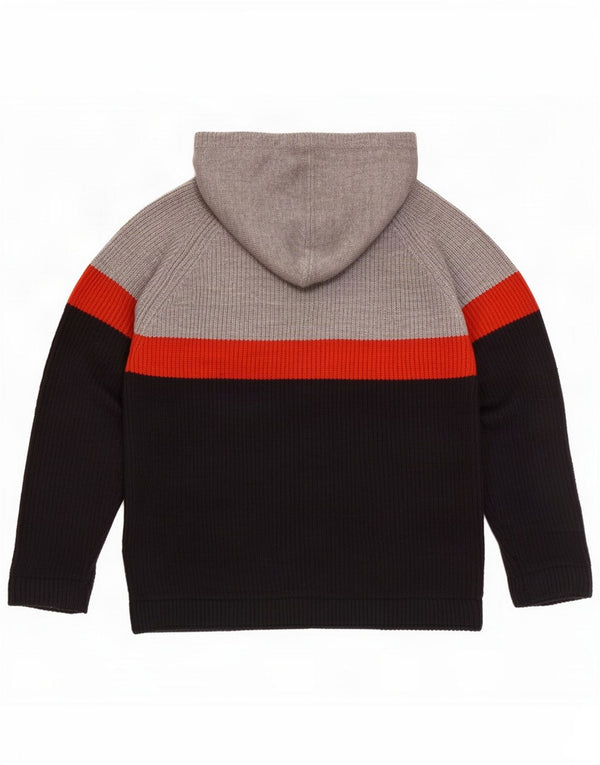 Zara Girls Hooded Jumper 11-12 Years Multicoloured Colourblock