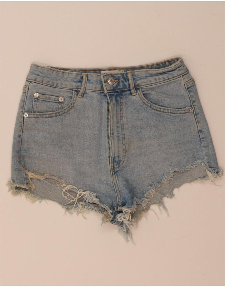 Damskie spodenki jeansowe Zara EU 38 Small W28 Niebieskie