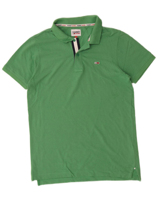 Męska koszulka polo Tommy Hilfiger w kolorze średniej zielonej bawełny