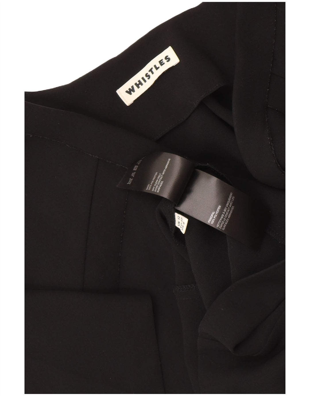 Whistles Damska sukienka typu oversize typu shift UK 12, średni czarny poliester