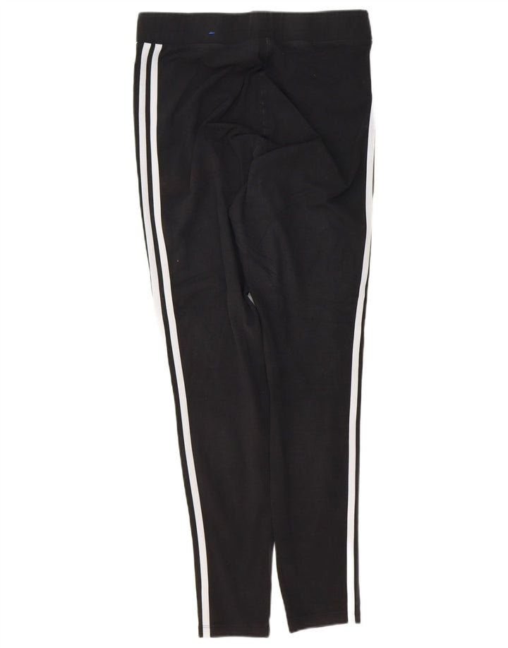 ADIDAS Womens Leggings UK 16 Large Black Cotton