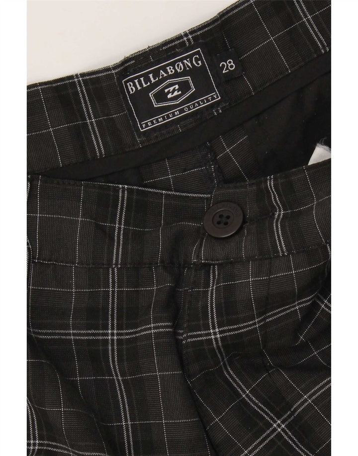 Męskie spodenki Chino Billabong W28 w małą czarną kratkę