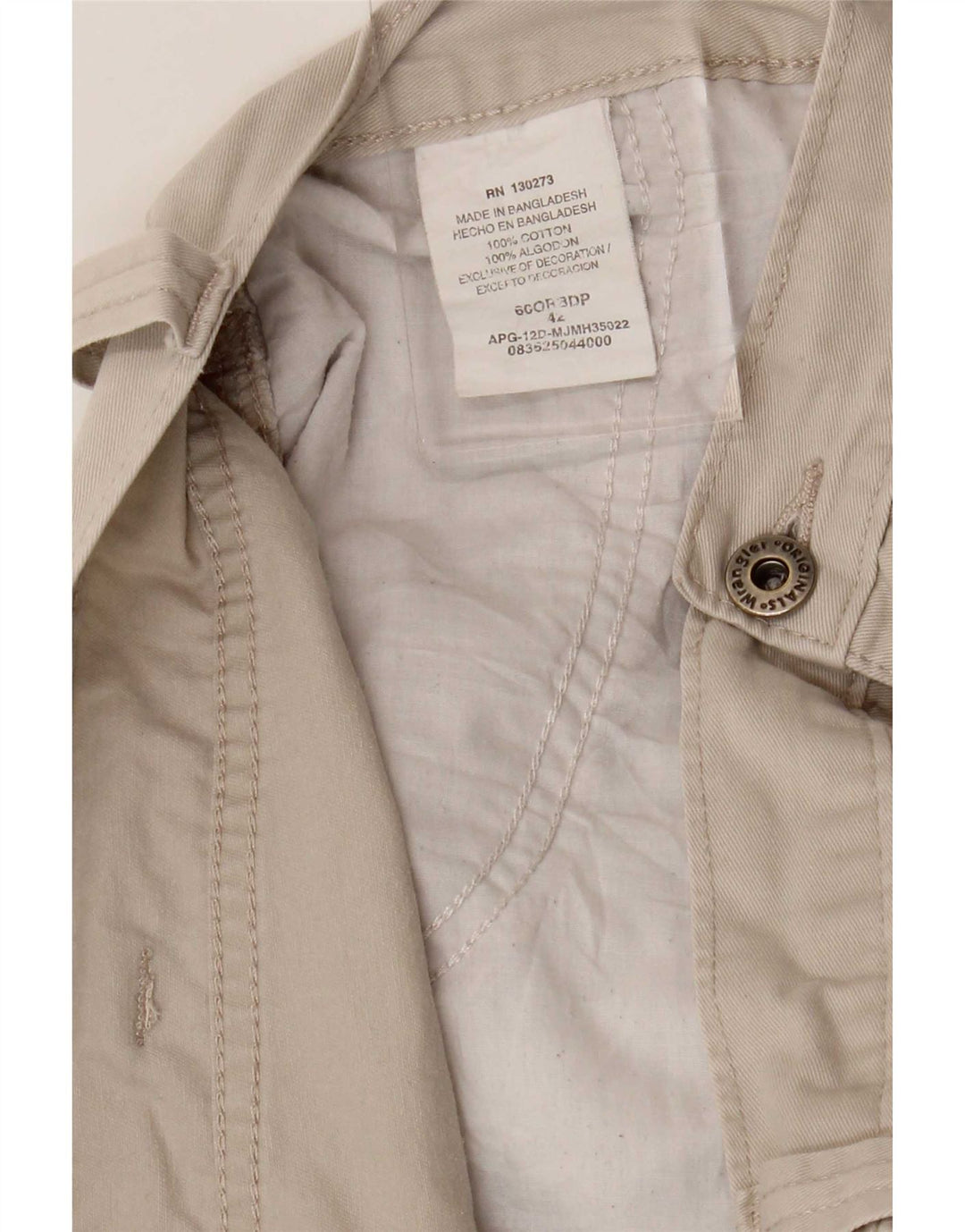 Męskie spodenki cargo Wrangler W42 2XL beżowa bawełna
