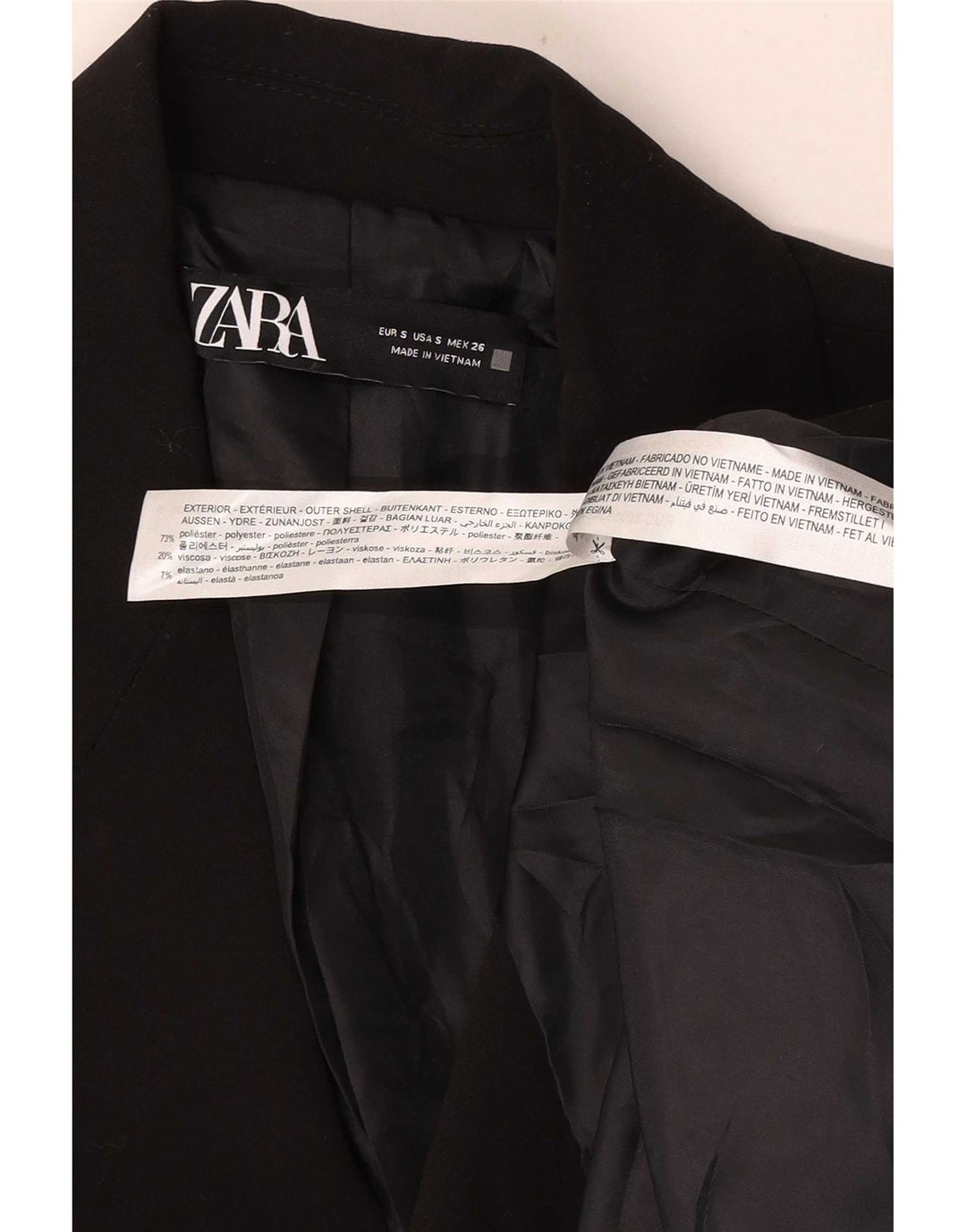 Damska marynarka Zara Oversize z podwójnymi piersiami UK 10 Small Black