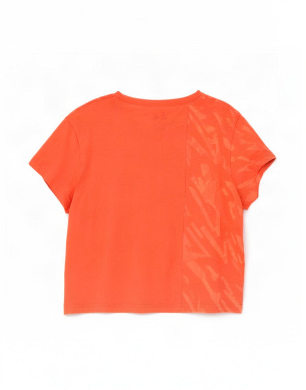 Damska koszulka Adidas Cross Fit Crop Graphic Top UK 8/10 Small Orange