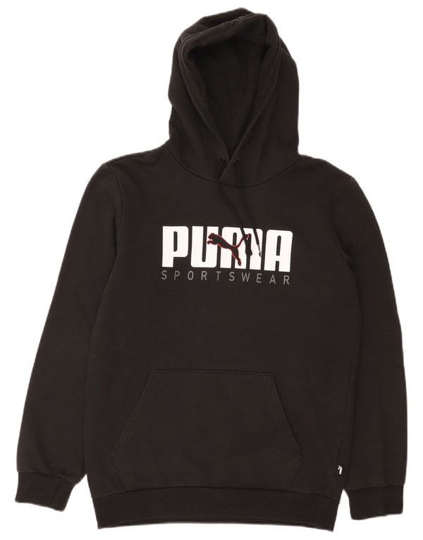 Męska bluza z kapturem Puma z grafiką XS, czarna, bawełniana