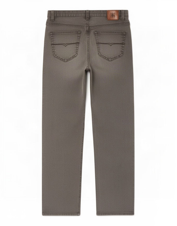 Marks & Spencer Męskie jeansy ze stretchem, proste, W34 L31, szare, bawełniane