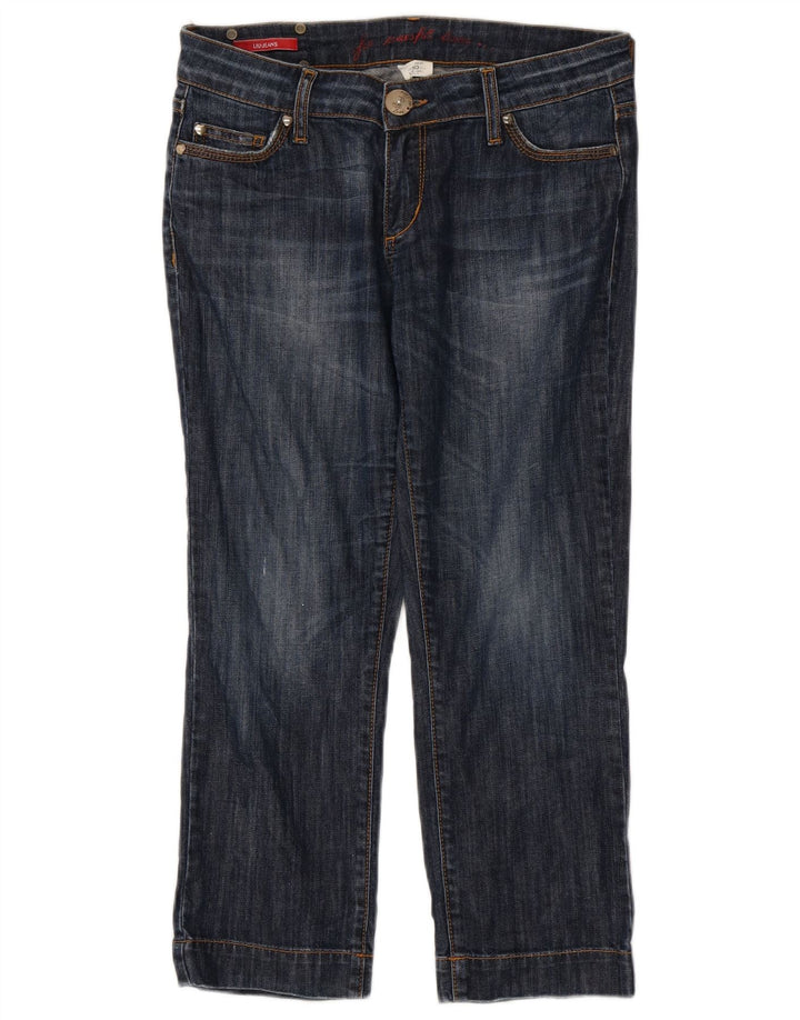 Damskie jeansy Liu Jo W30 L24 granatowe