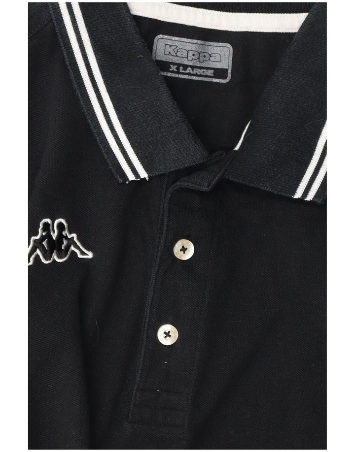 Męska koszulka polo Kappa XL w kolorze czarnym