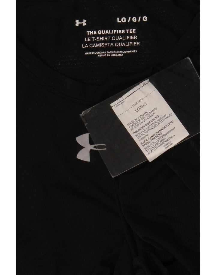 Under Armour Męski T-shirt Top Duży Czarny Poliester