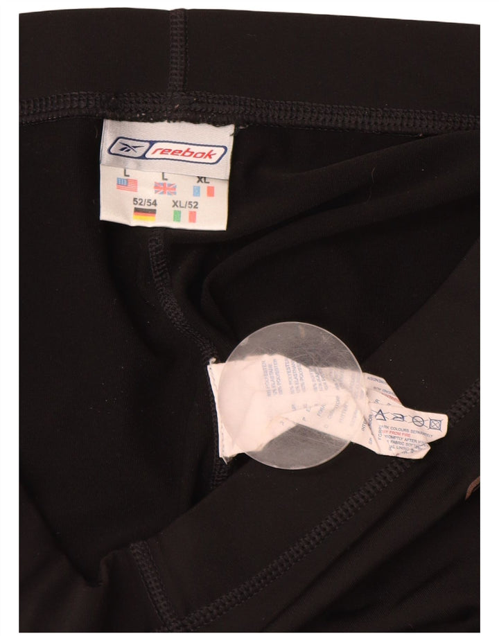 Damskie spodenki sportowe Reebok UK 14, duże, czarne, poliestrowe