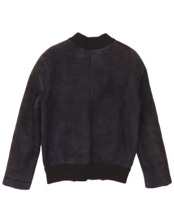 CPL1953 Damska kurtka Bomber Shearling UK 20 2XL Granatowa kurtka Shearling