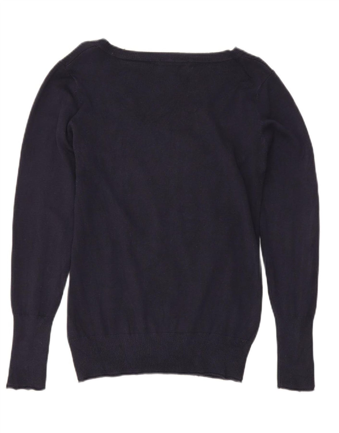 Sweter damski Guess z dekoltem w kształcie litery V, UK 12, średni granatowy