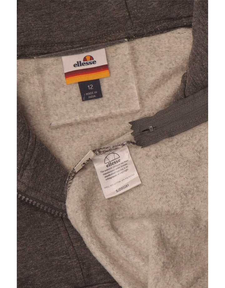 Damski sweter oversize z kapturem Ellesse UK 12, średni szary, nakrapiany